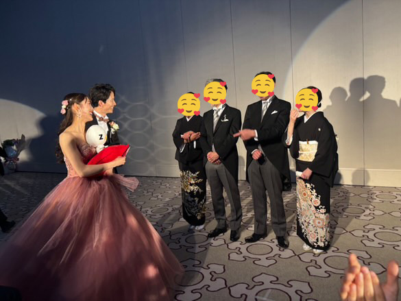 ウェイトドールをご両親に贈呈