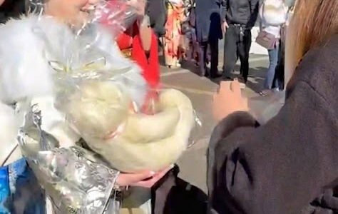 可愛い体重ベアのおかげで素敵な成人式になりました♪ココット♪