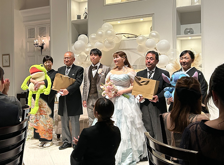 カエルとスティッチのウェイトドール