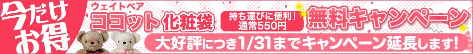 お得な予告！ココットの化粧袋・特急料金無料キャンペーンがもうすぐ！
